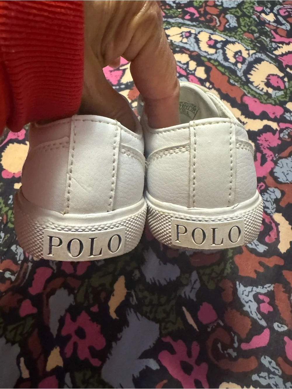 Polo by Ralph Lauren Kids White Velcro Casual Sneakers